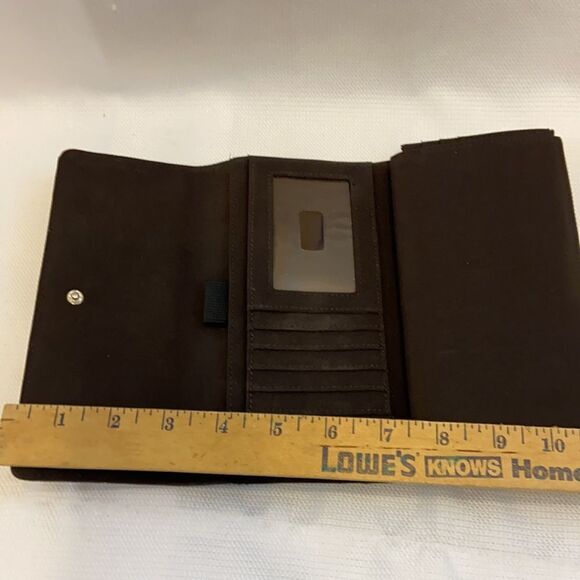 New Tommy brown wallet with check book cover 7”x4” - Picture 3 of 6